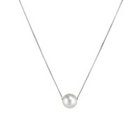 Collana Gazzola Gioielli Donna in Oro bianco Perla GI-1200-8-1-AA5-5.5